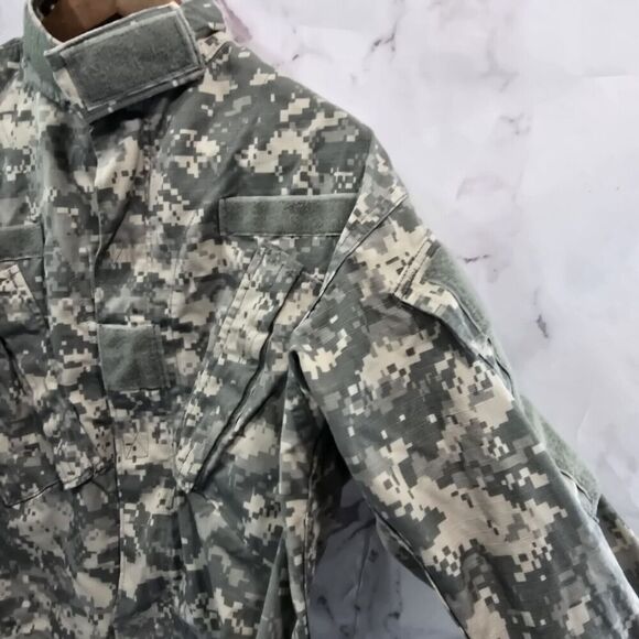 Desert Camo Jacket XS Short Digital Top Shirt Air Force Army Military Fatigue - Picture 11 of 12